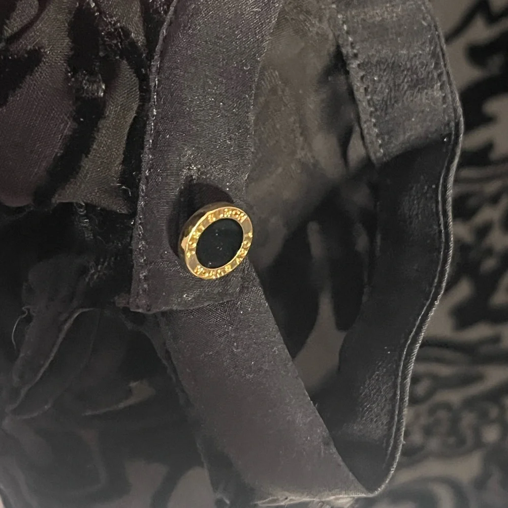 Tory Burch Black Velvet Burnout Tunic - Picture 6 of 11